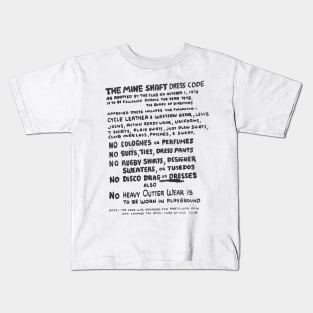 Defunct LGBTQ Club 80s Gay Nightclub Rules Kids T-Shirt